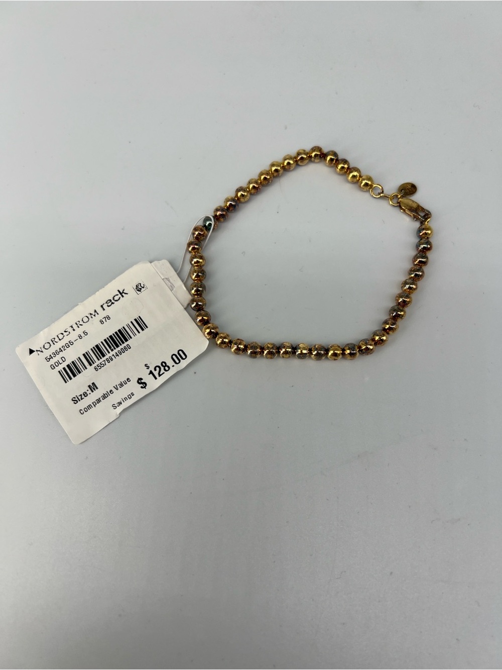 Gold Beaded Bracelet - new with tags Nordstrom